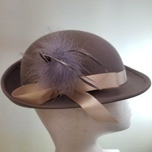 Vintage Mouchoir 1960's French Lilac Fedora